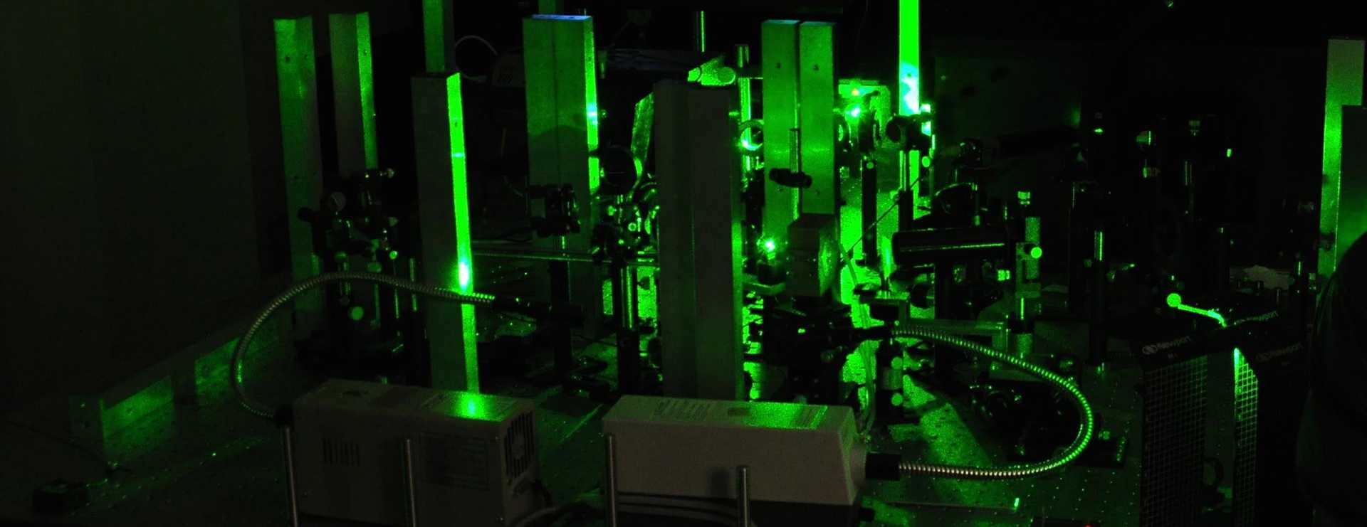 Enlarged view: High-pressure and high-temperature Brillouin scattering laboratory