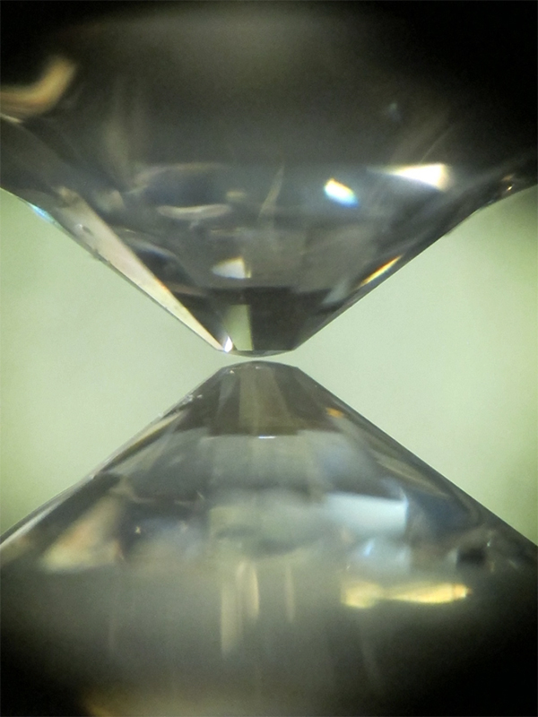Vergrösserte Ansicht: Detailansicht der Diamantstempelzelle