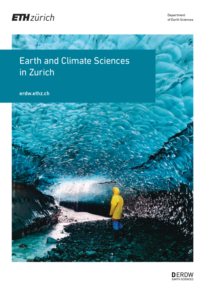 Download the research brochure: Earth and Climate Sciences in Zurich