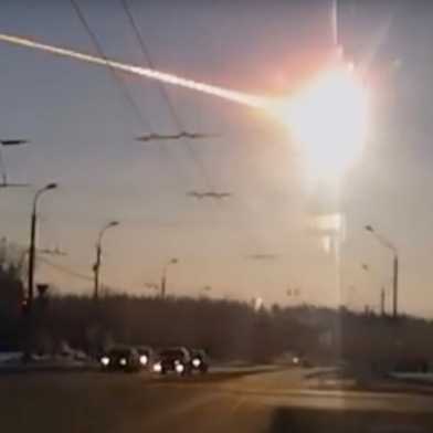 Meteor von Chelyabinsk, 15. Februar 2013 (Foto: YouTube)